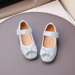 Zapato de cuero para niña, novedad de otoño, zapatos de tablero de princesa para niños, zapatos de rendimiento cómodos a la moda para niñas, zapatos Le Fu para mujer