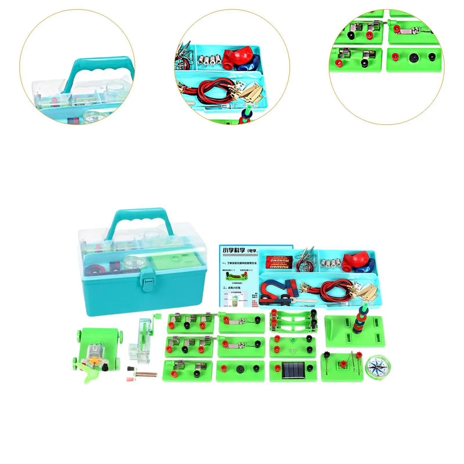 Electricity Circuit Experiment Set Physics Science Learning Kits Self Assembly