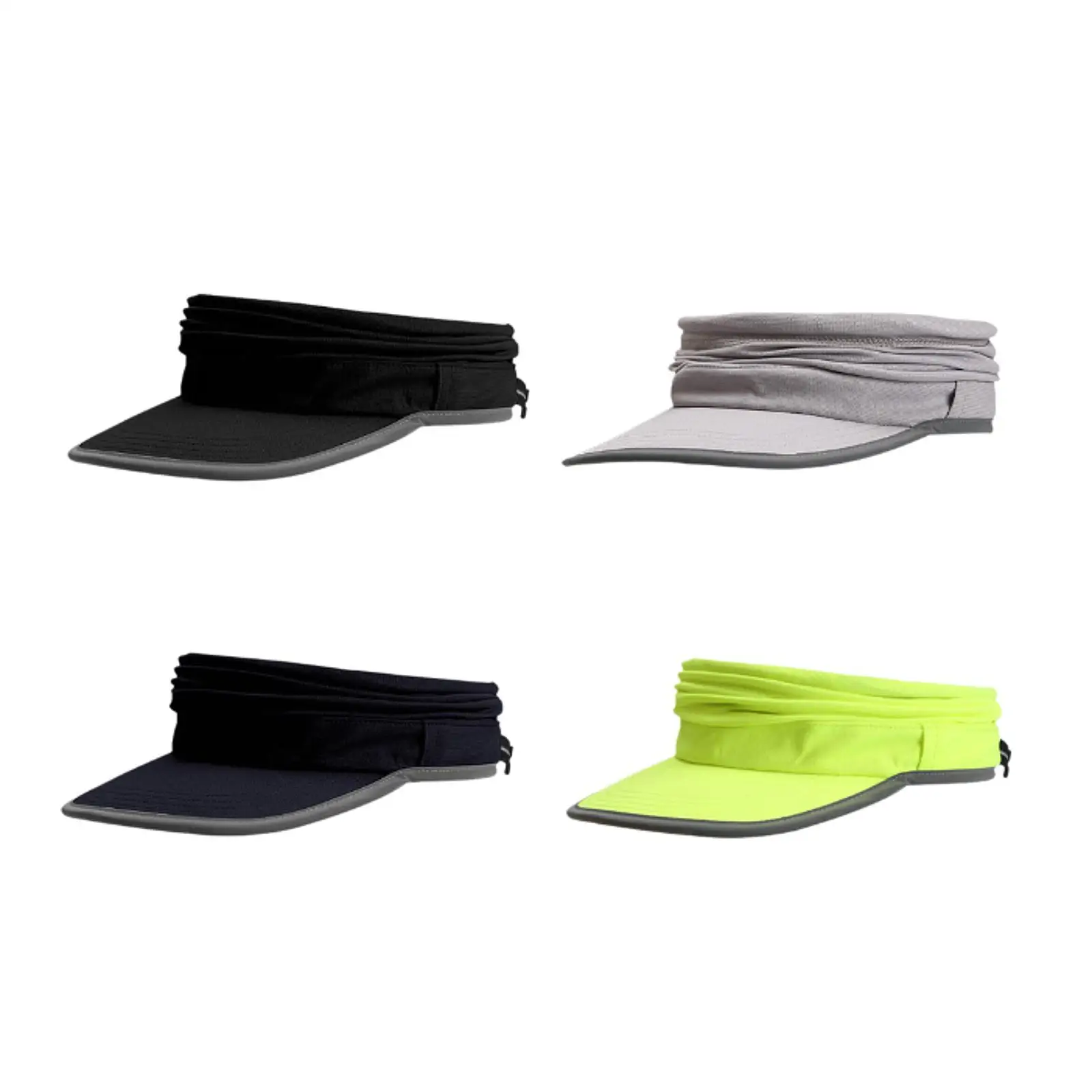 Fall Sun Hat Visor Cap Convertible Quick Dry Headwear Portable Empty Top Hat Baseball Cap for Men Tennis Trekking Traveling