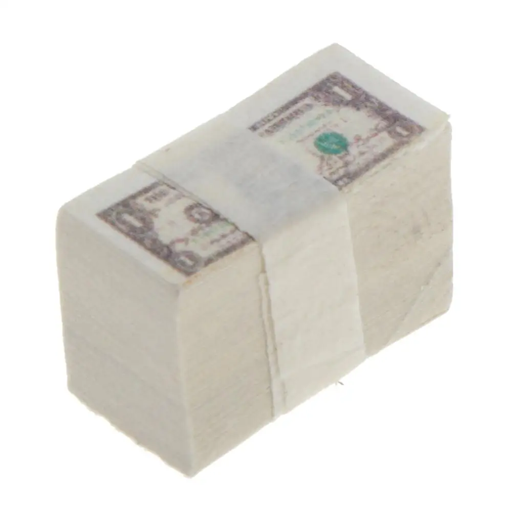 A Bundle 1/12 Dollhouse Money Banknotes Pocket Fine for BJD Doll Parts