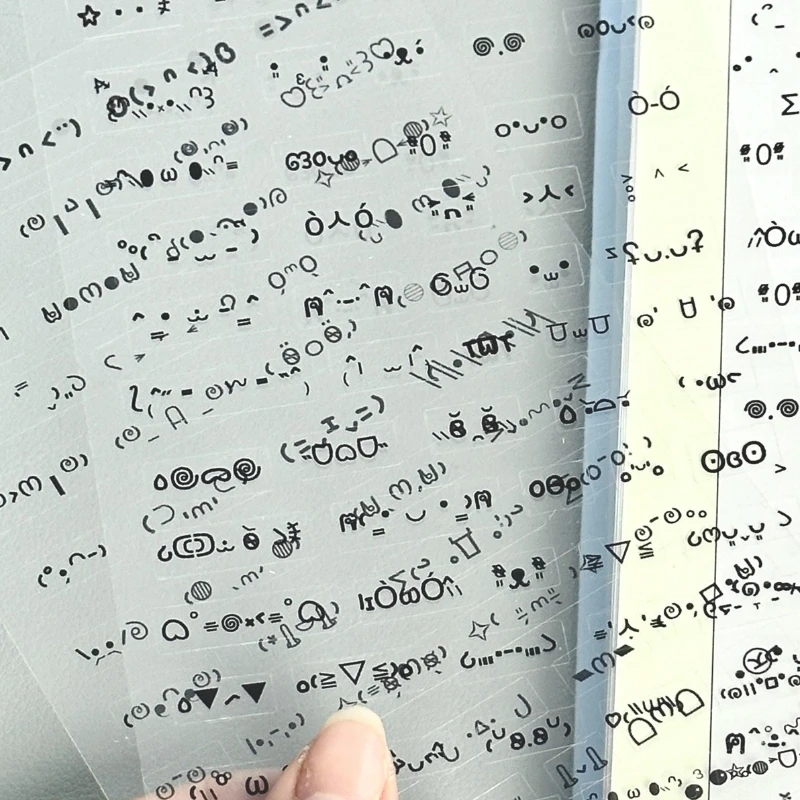 Pegatinas transparentes con emoticonos para decorar tu diario - imagen 4