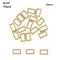 Gold-40pcs 4mm