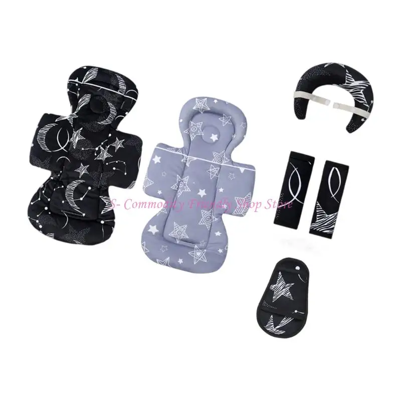 85ae Doble para cochecitos doble revestimiento Ayuda ASIENTA ASIENTA CHUCHING TELA segura Fácil limpiar mayoría - imagen 3