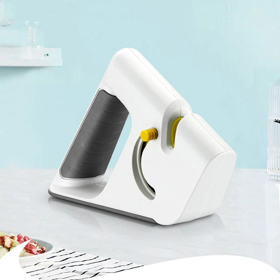 Afilador de cuchillos profesional multifunción 4 en 1, cuchillo dentado y tijeras, piedra para afilar, Base antideslizante recubierta - imagen 2