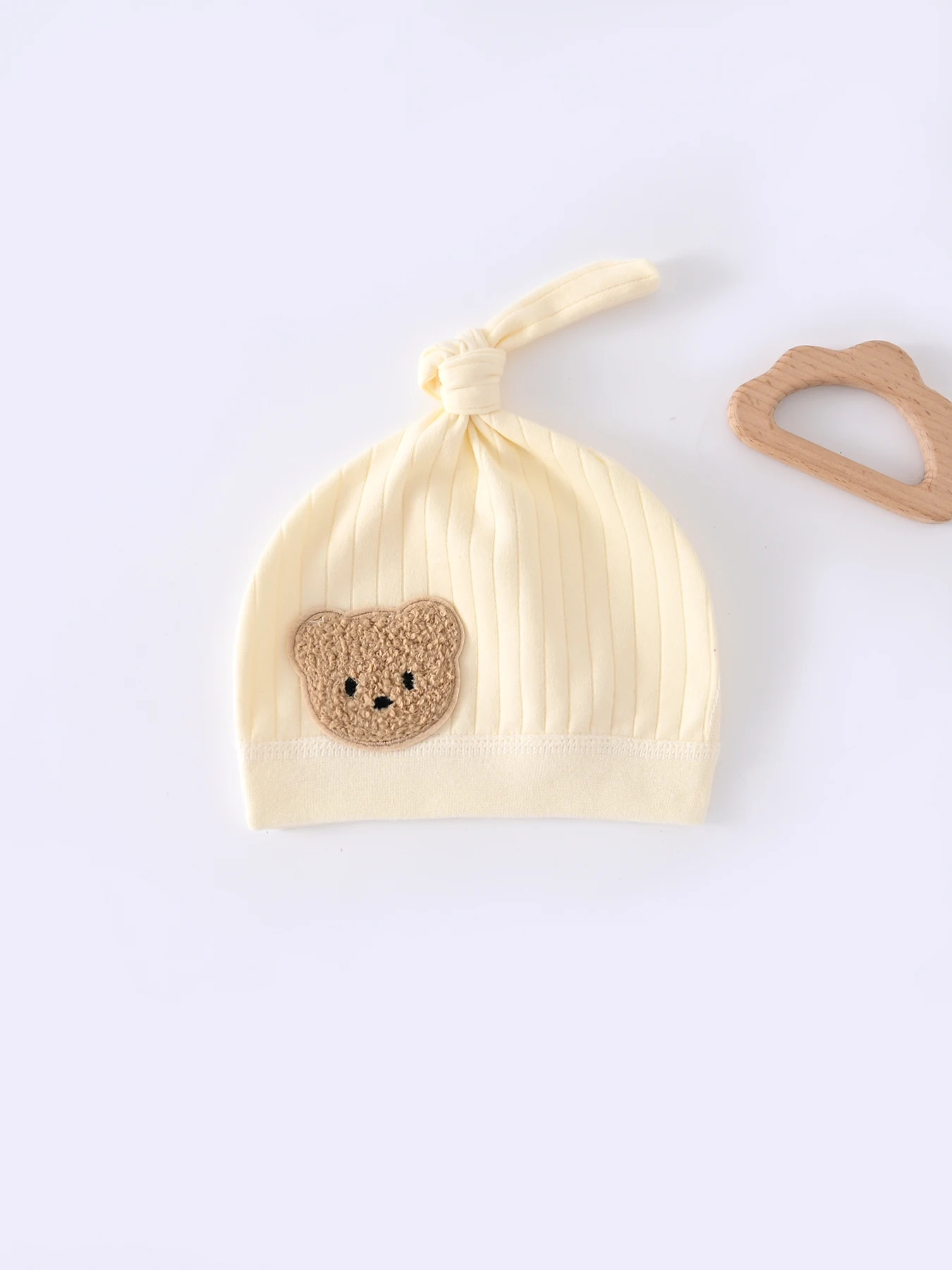 Gorro para bebé de algodón puro para las cuatro estaciones, niños y niñas, gorro para recién nacido de 0-1-3M, accesorios de ropa para bebé