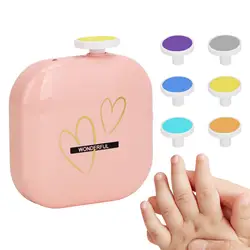 Cortauñas eléctrico USB para niños – Lima de uñas y 6 almohadillas