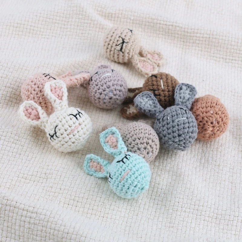 Cuentas conejo ganchillo - Vista principal mordedor bebé