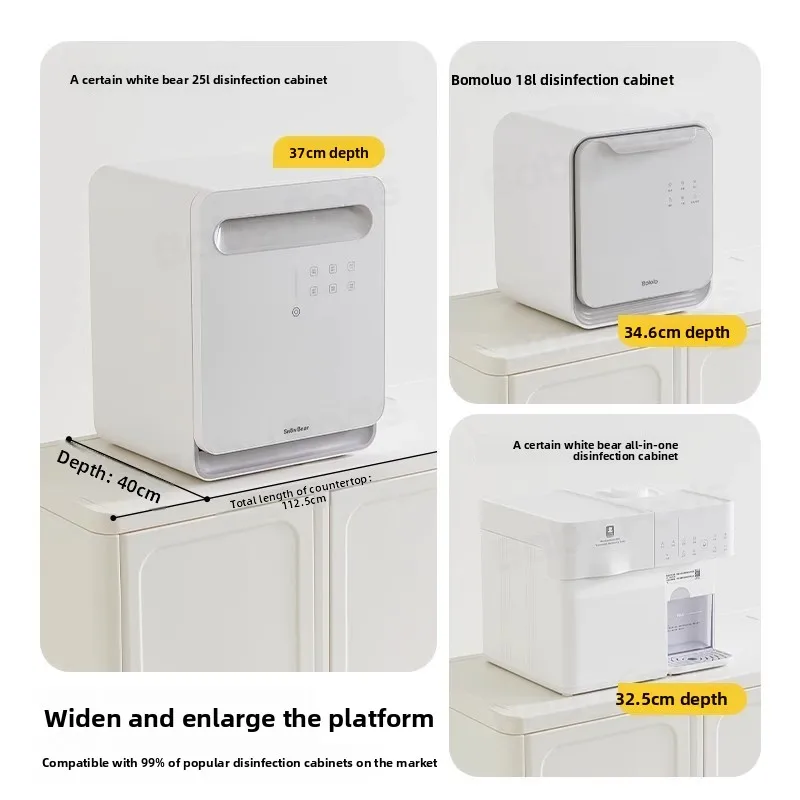 Gabinete de almacenamiento grande para bebés, organizador de guardarropa para niños pequeños, estante de almacenamiento para niños con estantes ajustables, materiales seguros para guardería - imagen 3