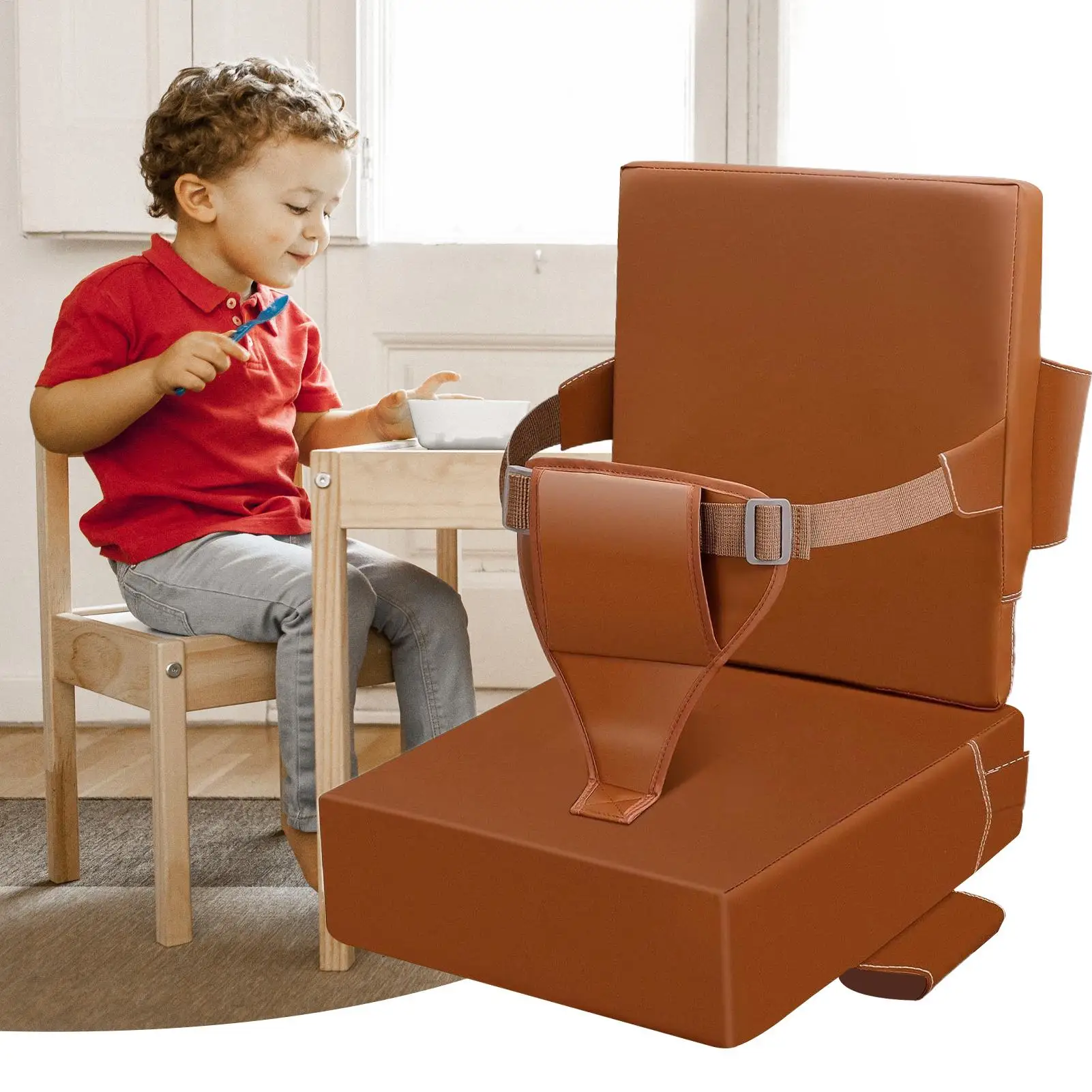 Cojín antideslizante para silla alta infantil con correa - imagen 5