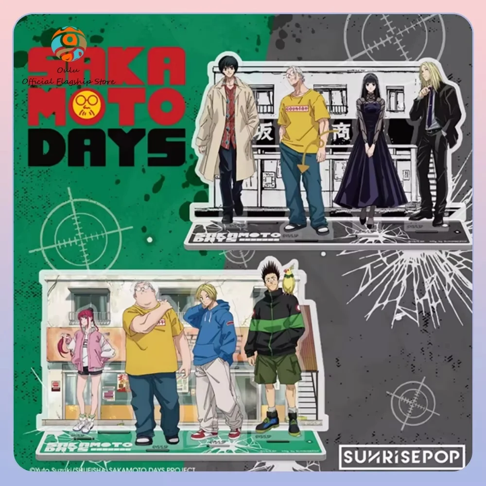 Figuras acrílicas Sunrisepop Sakamoto Days para escritorio