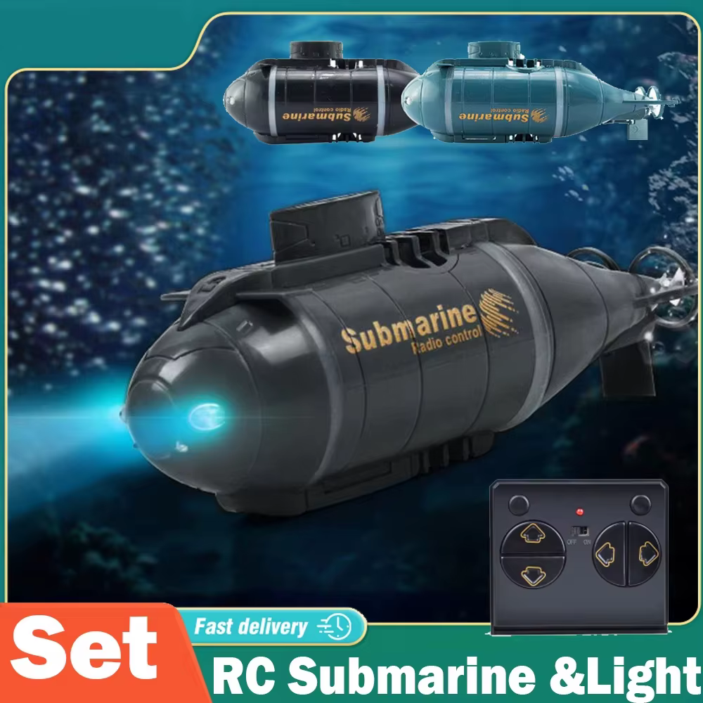 Submarino teledirigido RC para niños - Barco de buceo rápido