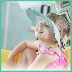 Gorro de silicona para lavar el pelo del bebé – Orejas de cerdo