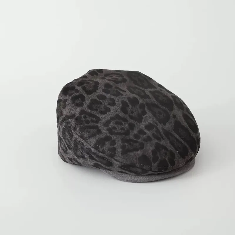 Gorra newsboy leopardo bebé unisex para primavera y otoño - imagen 4