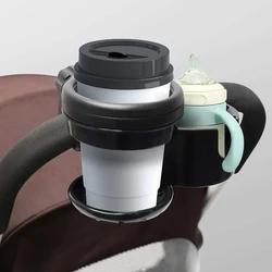 Portavasos universal 2 en 1 para cochecito – Soporte para botella y agua