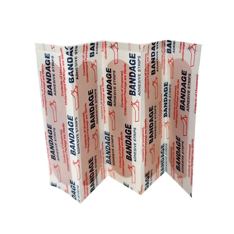 Kit de vendaje impermeable para primeros auxilios, cinta médica transpirable para vendaje de heridas, Kits de emergencia de yeso, 100 unids/lote - imagen 4