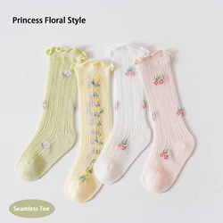 Calcetines florales algodón niña – Transpirables y cómodos