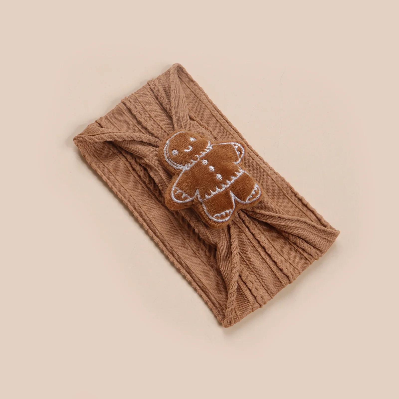 Diadema suave para niñas recién nacidas, bonito gorro de dibujos animados de muñeco de nieve y alce, turbante para la cabeza, gorro para bebés y niños, elemento de Papá Noel - imagen 5