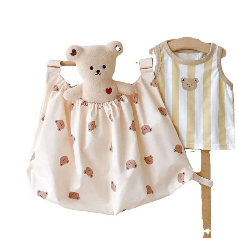 Bolsa de almacenamiento para carrito de mano con estampado Ins, organizador colgante para mamá y bebé, con capacidad para ropa, pañales, mantas, guardería portátil, viaje - imagen 5