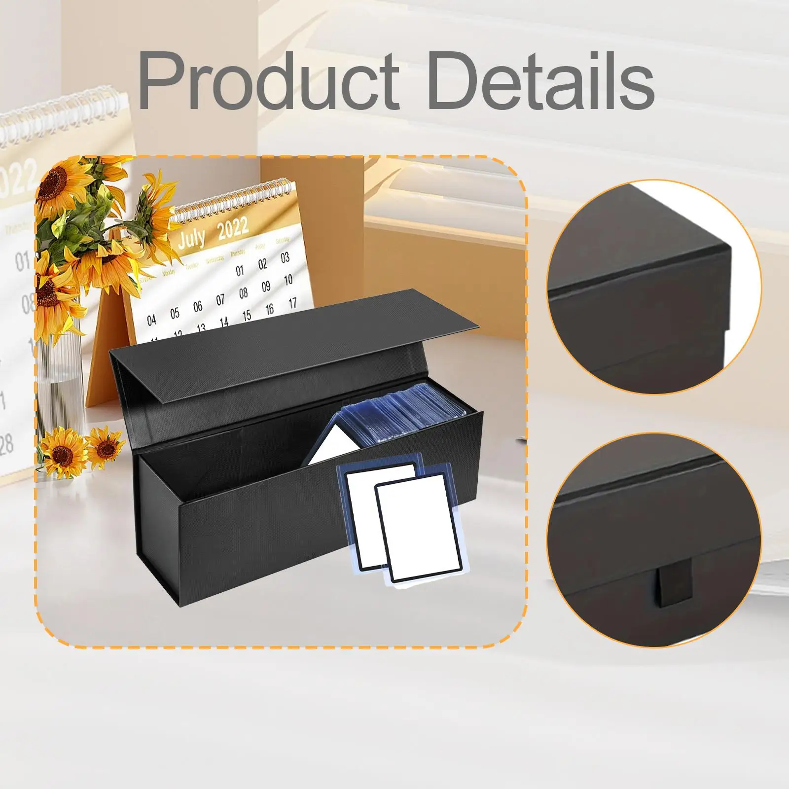 Caja organizadora de almacenamiento de tarjetas, tarjetas multifuncionales, estuche protector para tarjetas coleccionables para Bgs PSA, tarjetas de béisbol, adultos - imagen 5