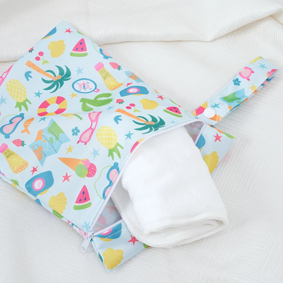 Elinfant Bolsa de Pañales Reutilizable Impermeable Húmeda y Seca - imagen 3