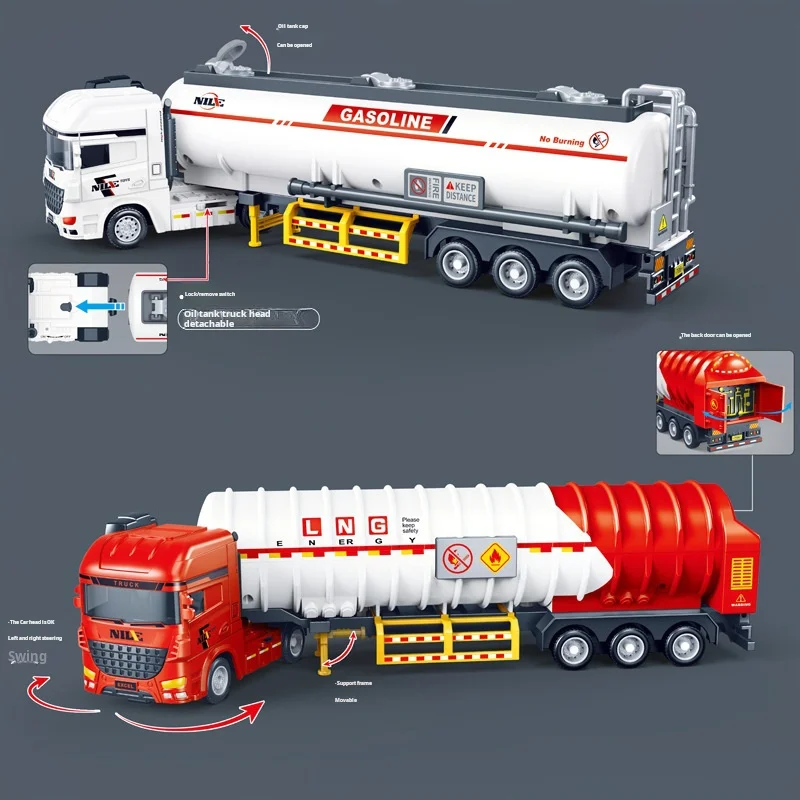 Excavadora de juguete de aleación – Vehículo de ingeniería en miniatura - imagen 4