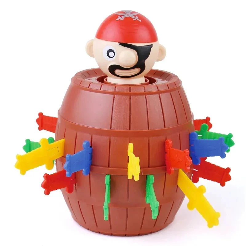Juguetes para niños, barril de pirata, juego de la suerte, cubo de piratas saltadores, espada emergente, juguete complicado, bromas familiares para regalo de chico - imagen 4