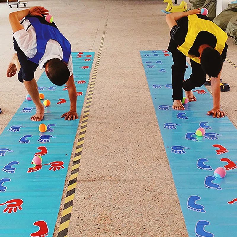 Alfombra de juego de manos y pies para niños, Alfombra de salto para niños, guardería familiar, juguetes de equipo para adultos al aire libre, entrenamiento de integración sensorial - imagen 2