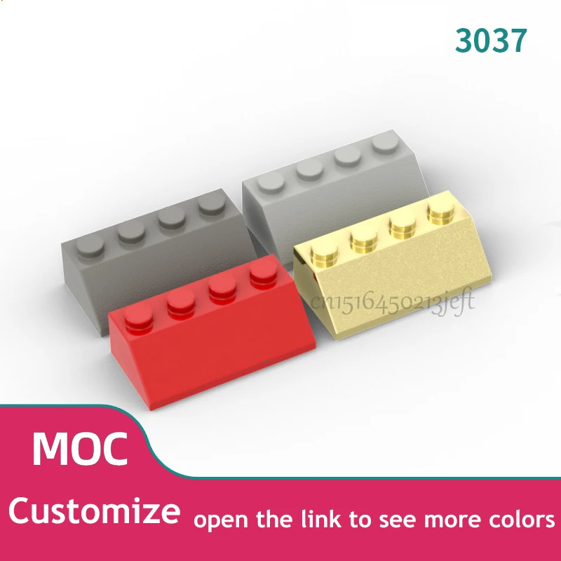 Bloques de construcción DIY para niños, 50 piezas, pendiente 2x4, figuras gruesas, bloques educativos creativos, compatibles con 3037, juguetes de tamaño