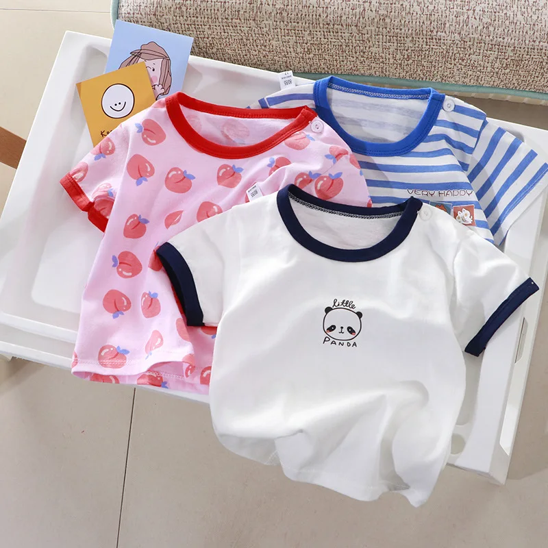 Camiseta de manga corta algodón estampado de frutas para niño - imagen 2