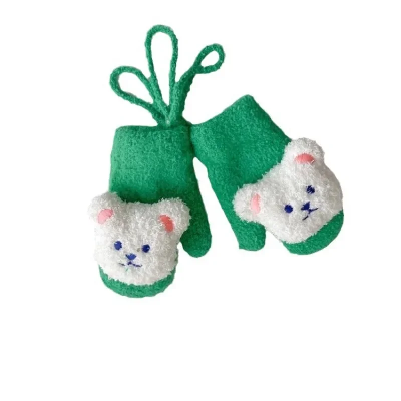 Manoplas de felpa con osito para bebé y niño – cálidas invierno - imagen 4