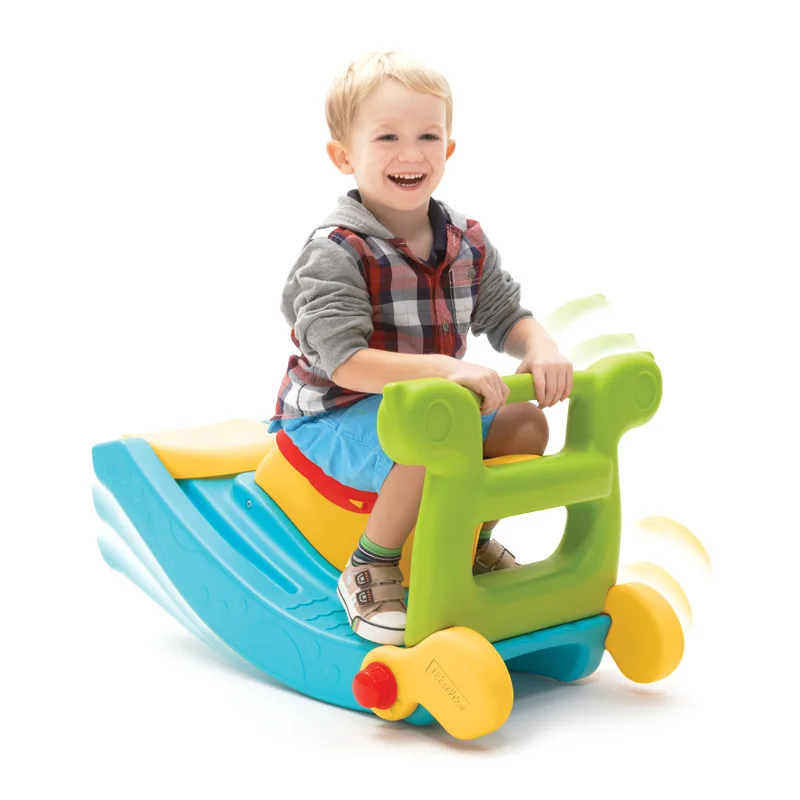 Combinación de caballo deslizante 2 en 1 para niños, juguete de caballo balancín, regalo para niños - imagen 3