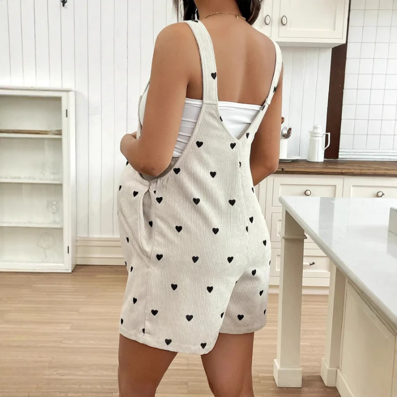 Pantalones maternidad con tirantes – Estampado ajustable - imagen 2