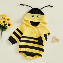 Tregren disfraz de abeja para bebé recién nacido – Pelele con capucha