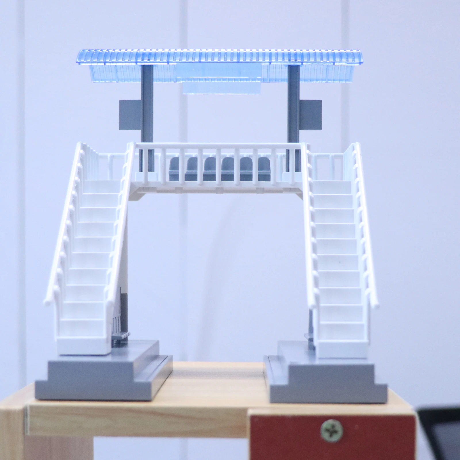 Modelo de construcción de plataforma de estación de tren para Micro paisaje, accesorios de Diorama de ferrocarril - imagen 2