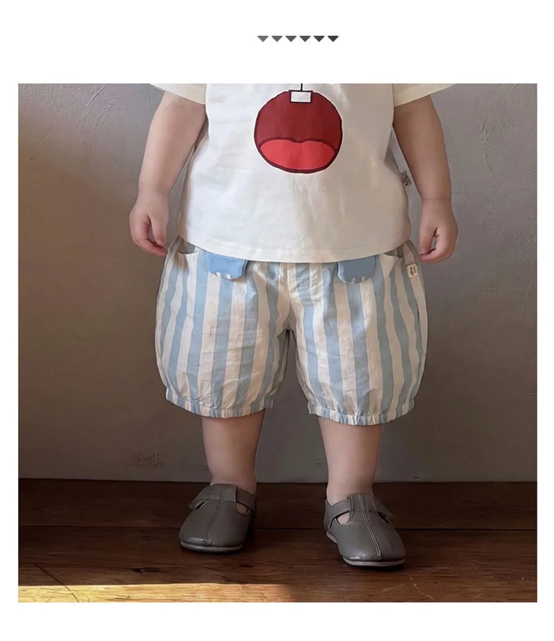 MILANCEL pantalones cortos verano niño y niña – colores y rayas - imagen 5