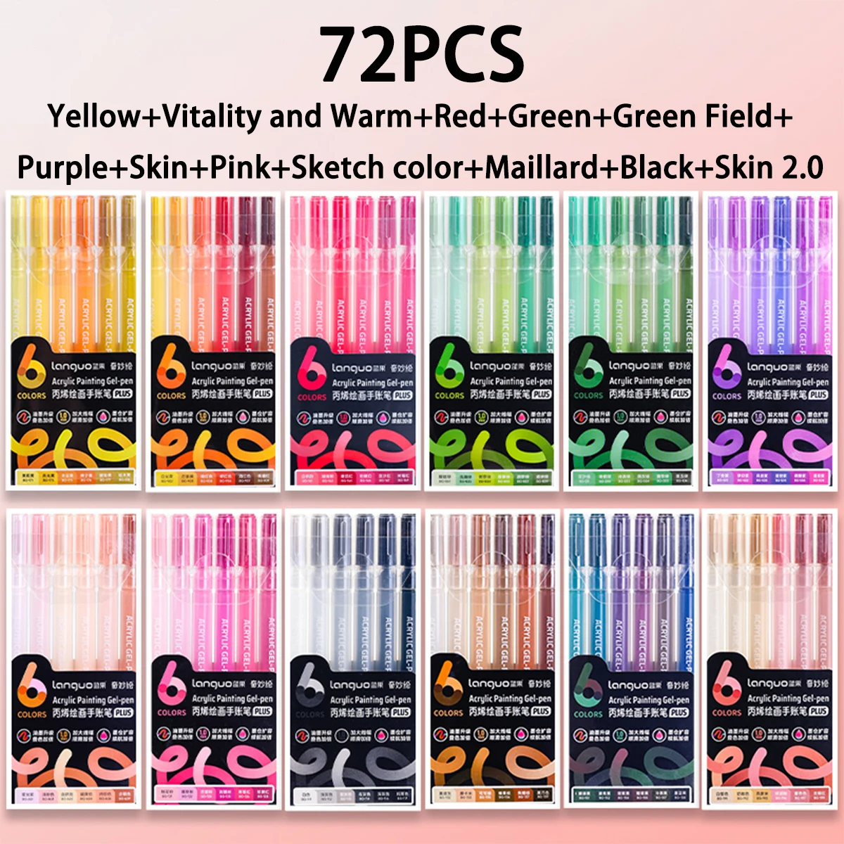 Mixed 72pcs