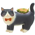 black cat planter