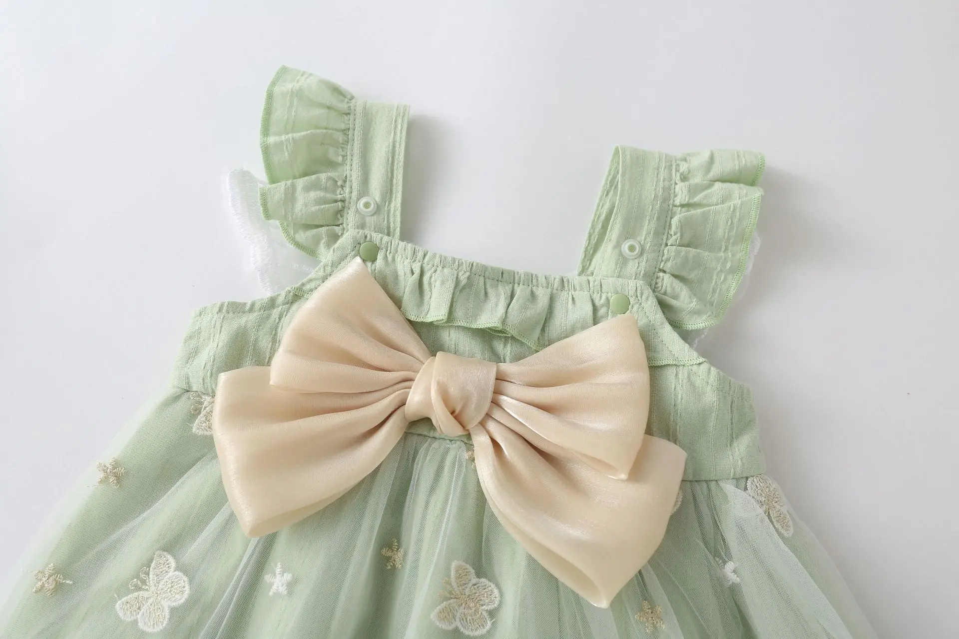 Somenie, vestidos infantiles para niñas con sombrero, ropa nueva para niños, bonito vestido de princesa con lazo, vestidos Halter para bebés - imagen 3