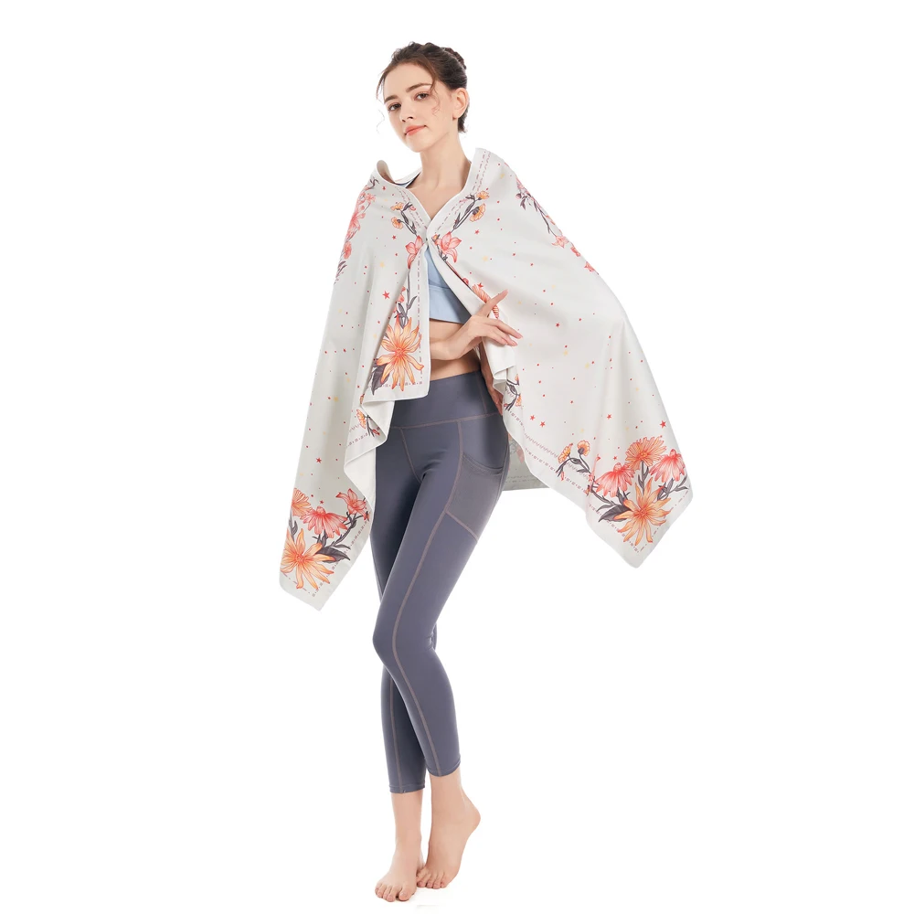 Toalla de playa microfibra estampada súper absorbente secado rápido - imagen 4