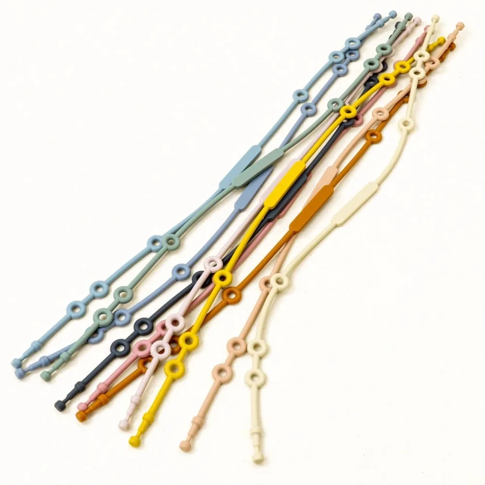 Cadena de chupete para bebé, cuerda anticaída de silicona, correas de seguridad, accesorio para cochecito, cadena antipérdida - imagen 5