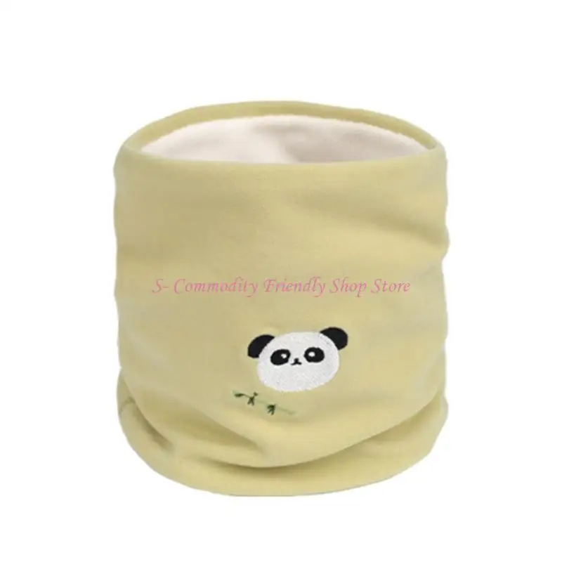 85AE cubierta cuello para niños, bufanda gruesa felpa para bebé para otoño e invierno, protecciones suaves y cálidas para - imagen 2