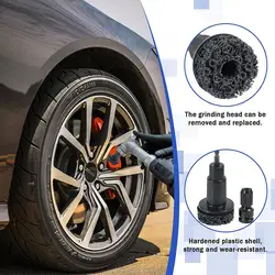 Cubo de rueda de coche, llanta de acero, disco de pulido a prueba de herrumbre, disco de freno de cubo de rueda y cabezal de eje, accesorios de herramientas de mantenimiento de eliminación de óxido