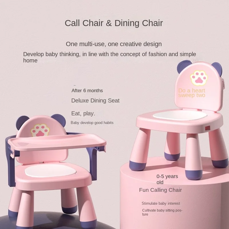 LazyChild Silla reclinable de plástico para bebé – Trona de alimentación infantil - imagen 4
