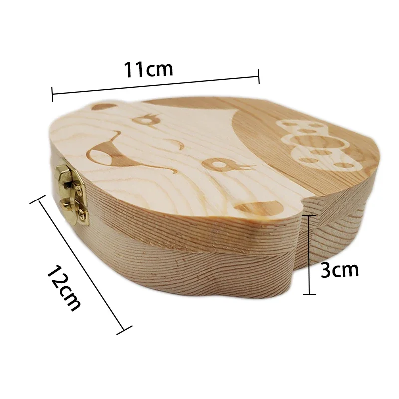 Caja para dientes de bebé de madera con organizador de recuerdos - imagen 5