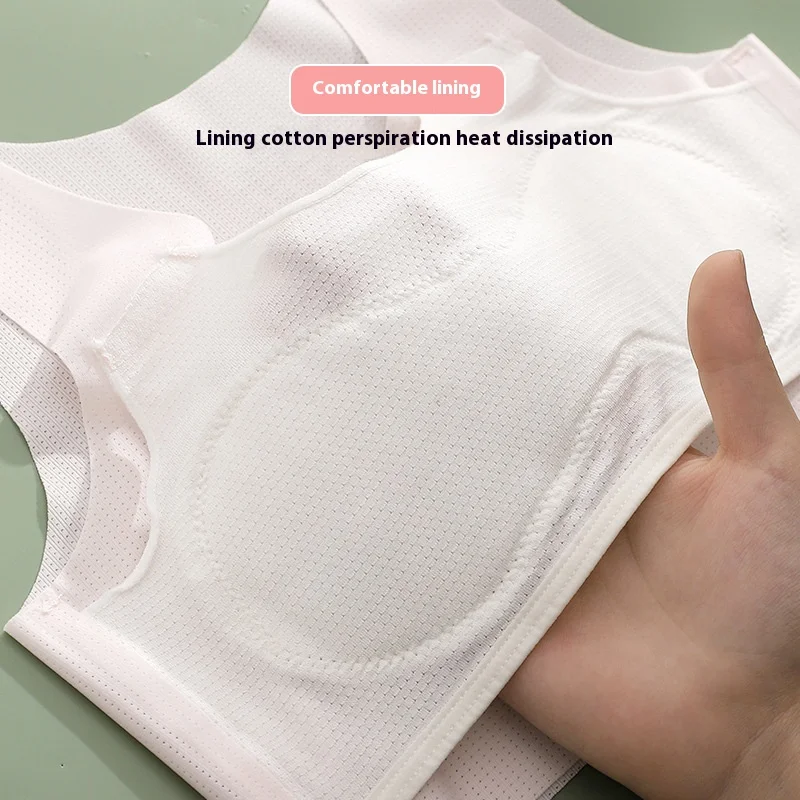 Sujetador para niñas verano tipo top transpirable de algodón suave - imagen 5