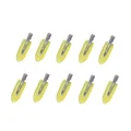 10pcs Yellow glitter