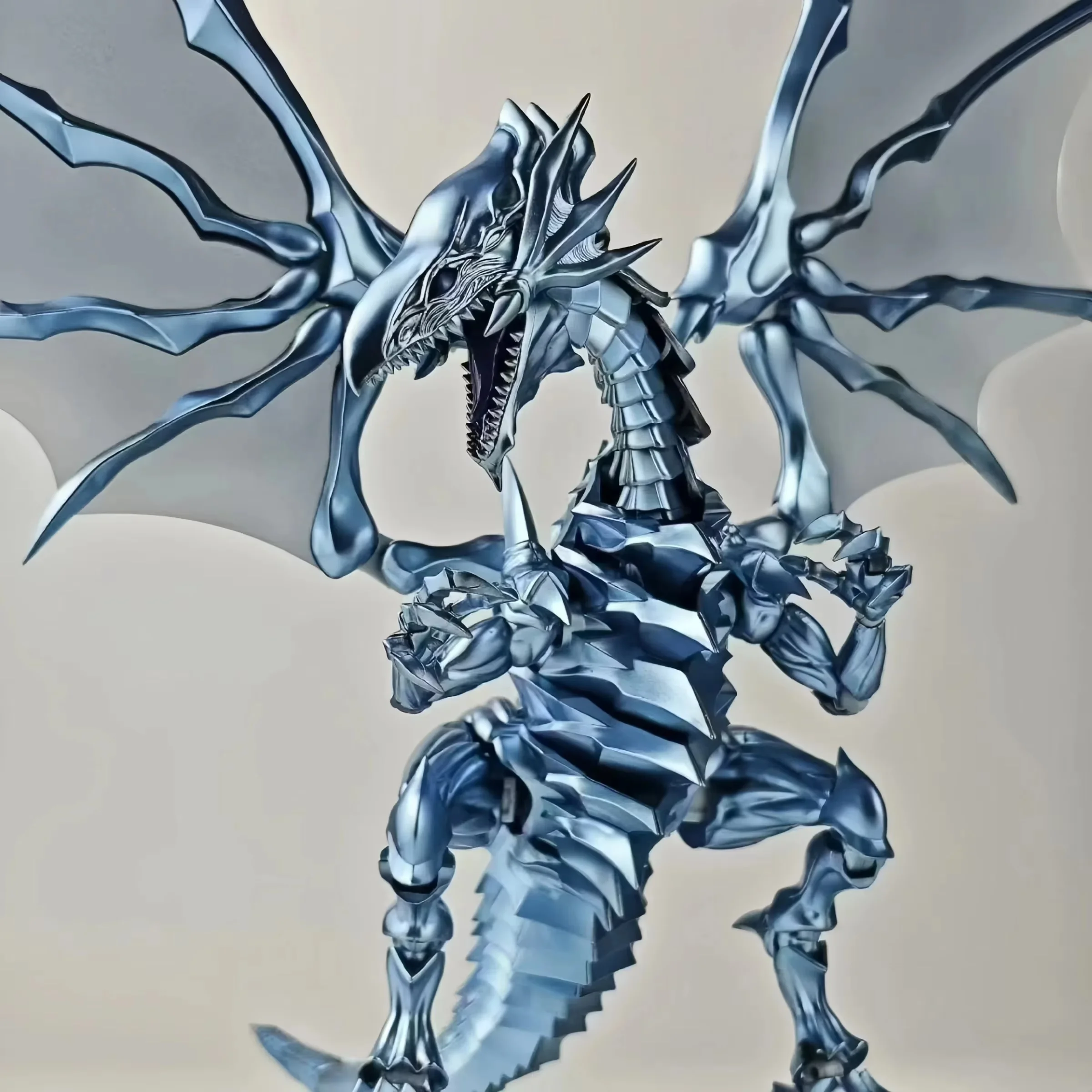 Yu-Gi-Oh – Figura dragón blanco de ojos azules para montar - imagen 3