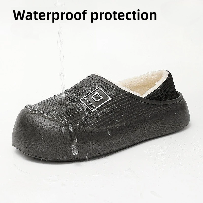 Zapatillas bebé impermeables de algodón con forro felpa antideslizante - imagen 4
