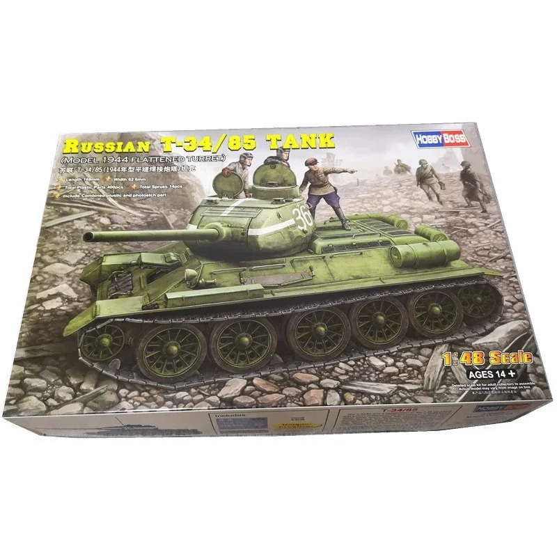 TRUMPETER 1/48 tanque ruso T-34/85 modelo de rompecabezas de ensamblaje de plástico - imagen 2