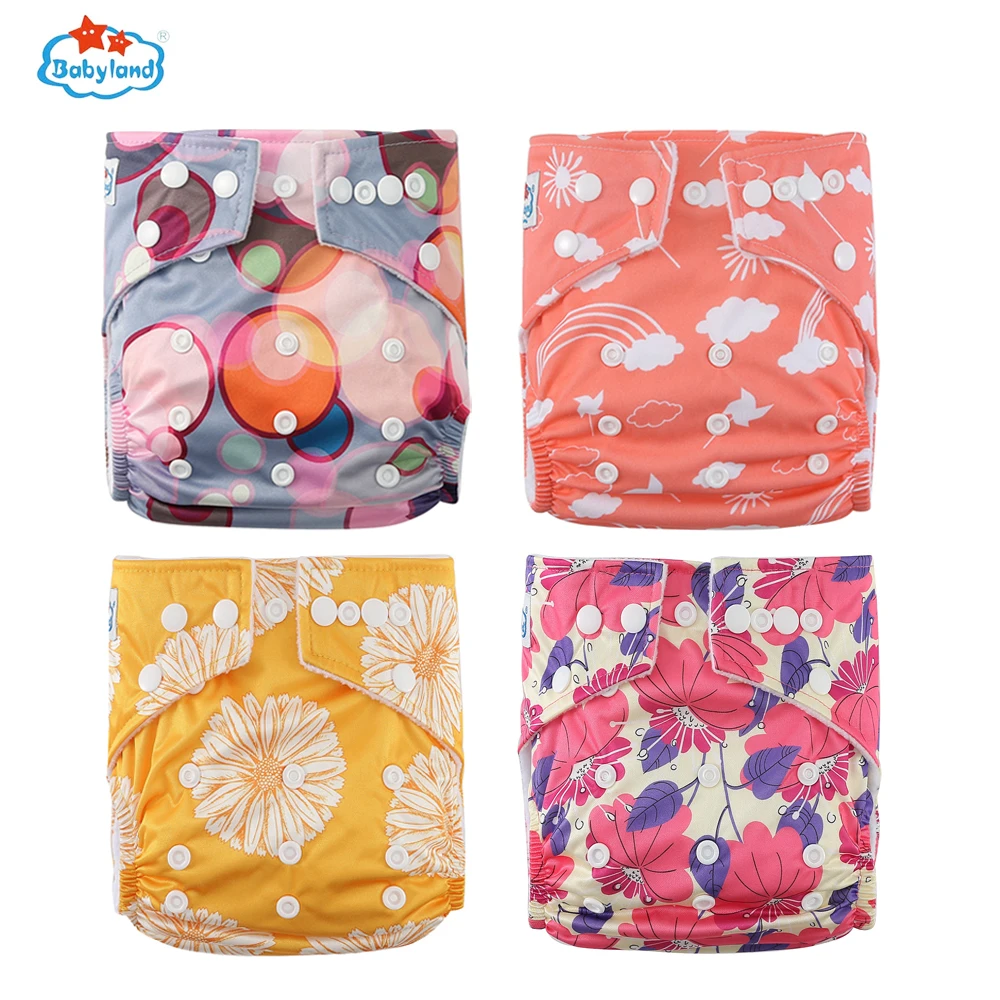 Babyland Pañales de tela reutilizables – Conchas lavables para bebé